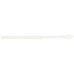 2 tringles rondes extensibles 50/80cm 4 pitons blanc