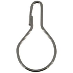 Anneau douche nickelé d.30 blister de 10
