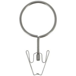 Anneau pince d.22 nickelé x 10 blister