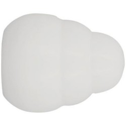 Embouts a gradin d20 laque blanc x2