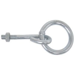 Anneau à boulonner fil 10 int.50 l100mm zingué blanc