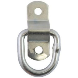 Anneau arrimage pivot. acier zing. Ø6.4mm plat.20x54mm uc2