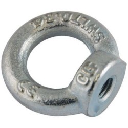 Anneau levage femelle acier c15 m16 700kg norme din580 uc1