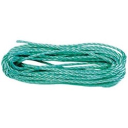 Corde polypropylène torsadée verte Ø8mm 25m uc1