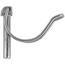 Goupille clips p/tube acier zingué bichromaté Ø8mm bl2