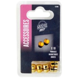 Punaise magnétique dorée sachet x10