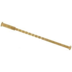 Vis relieuse laiton poli prédécoupée 4x90 douile 4x22 nf