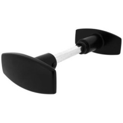Bouton double chantier aluminium noir