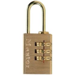 Cadenas 3 chif.alu laitonné 20mm   bl