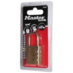 Cadenas 3 chif.alu laitonné 30mm   bl