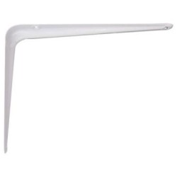 Console emboutie 100x125mm acier blanc
