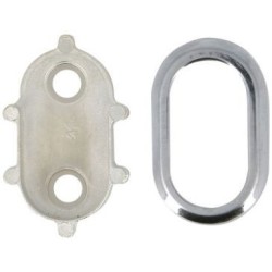 Naissance dressing 30x15 matal bague amov chrome