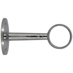 Support dressing d25mm h70mm métal chrome x2