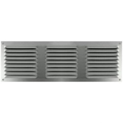 Grille alu anodisé à persienne en applique 150x300mm