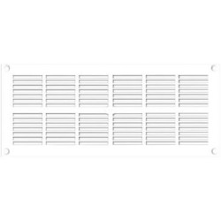 Grille plastique rect.extra-plate blanc 97cm ² 254x110 s/c