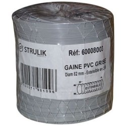 Gaine souple pvc filet d.80mm 3ml