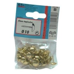 Clou tapissier acier doré 9.5mm  sc x65