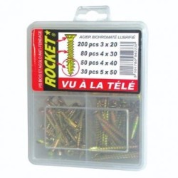 Vis rocket coffret de 360p. assorties