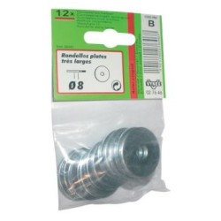 Rondelle plate extra lg.d.8mm x12