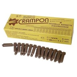 Cheville crampon 4/7 bte 100