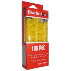 Cheville P 8 C rouge boite de 100p
