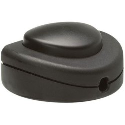 Interrupteur pour lampe pied carré noir