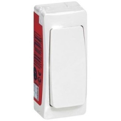 Asl interrupteur simple blanc