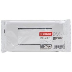 Mosaic support plaque 4 modules blanc horizontal