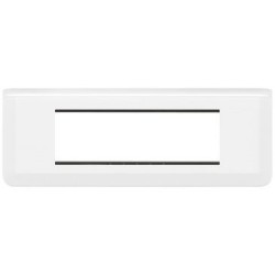 Mosaic support plaque 6 modules blanc horizontal