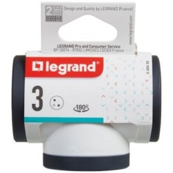 Triplite FB 3x2P+T prenium prises latérales rotative blanc/