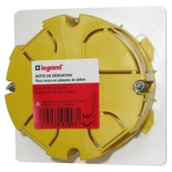 Boîte dérivation à encastrer d.100mm pour plaque de plâtre