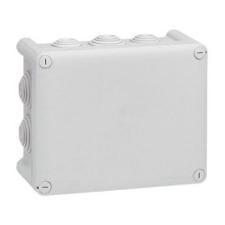 Boîte dérivation 155x110x74 Plexo gris 10 embouts vrac