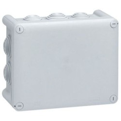 Boîte dérivation 180x140x86 Plexo gris 10 embouts vrac
