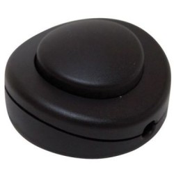 Interrupteur lampe au pied 2a carré noir vrac