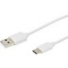 Cordon usb type C M / USB m 3a 1m blanc