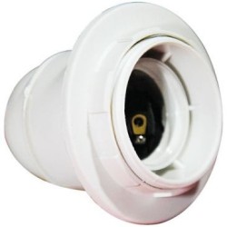 Douille E27 filetée bague pas 10x1 blanc