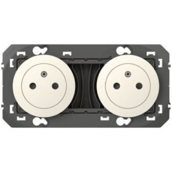 2X2P+T BA Précablée Dooxie blanc