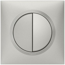 Interrupteur double va/vient 10A alu complet Dooxie
