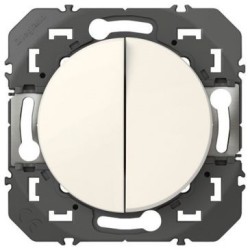 Double va-et-vient 10a blanc Dooxie
