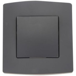 Interrupteur va et vient 1 module 10A noir