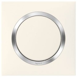 Plaque 1P blanc chrome Dooxie