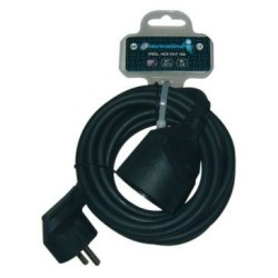 Prolongateur 3G1.5mm2 noir 3m