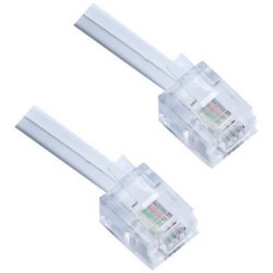 Cordon téléphone RJ11 6p4c 10m bl