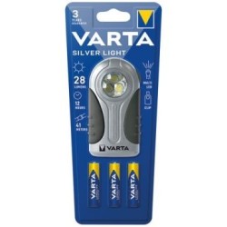 Boîtier plat led silver light 3x LR03 incluse blister