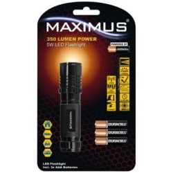 Lampe torche maximus aluminium réglable 350lm 5w ip44