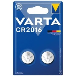 Pile lithium bouton CR2016 blister de 2