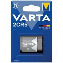 Pile lithium photo 2CR5 6V professionl blister de 1