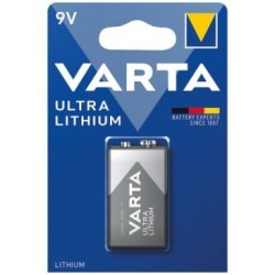 Pile lithium 9V 6122 blister de 1