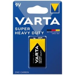 Pile saline 6F22 9V varta blister de 1