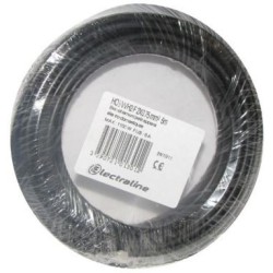 Câble H03VVH2F 2x0.75 05m noir couronne